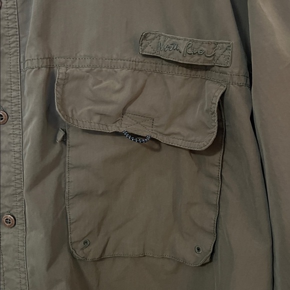 North River Men’s size XXL Khaki Green shirt - Picture 4 of 11
